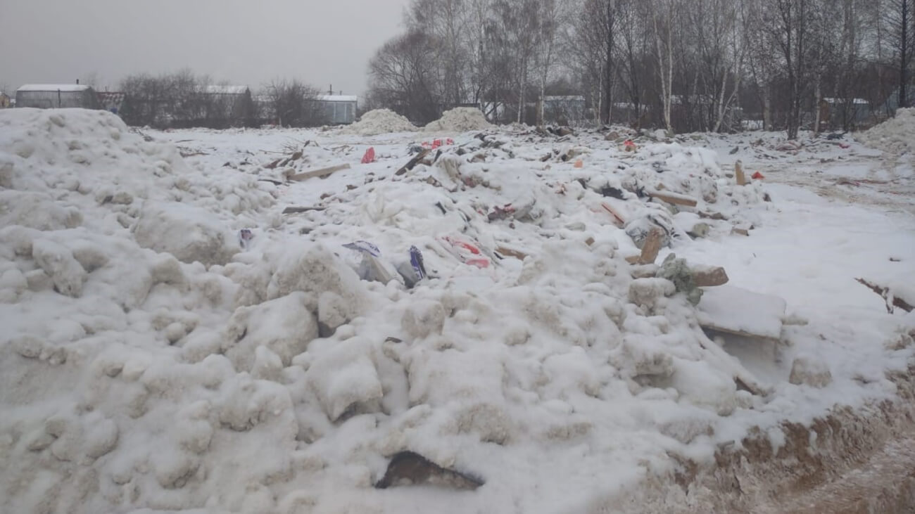 За незаконную снежную свалку житель Татарстана заплатит до 250 тысяч рублей