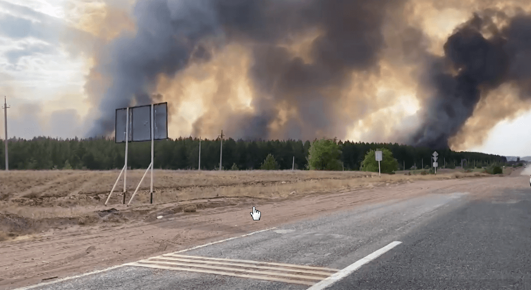 В Самарской и Оренбургской областях горит национальный парк