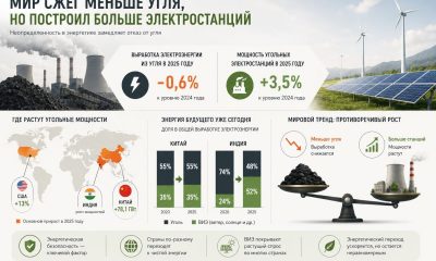 Мир начал сжигать меньше угля — но строить больше угольных электростанций