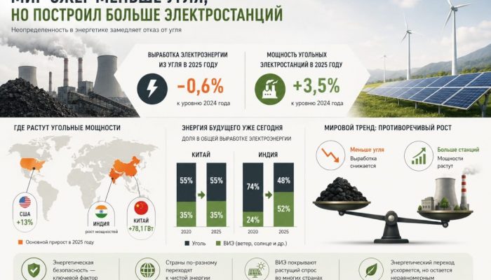Мир начал сжигать меньше угля — но строить больше угольных электростанций