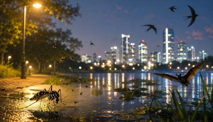 Световое загрязнение и комары: как ночное освещение меняет городские экосистемы