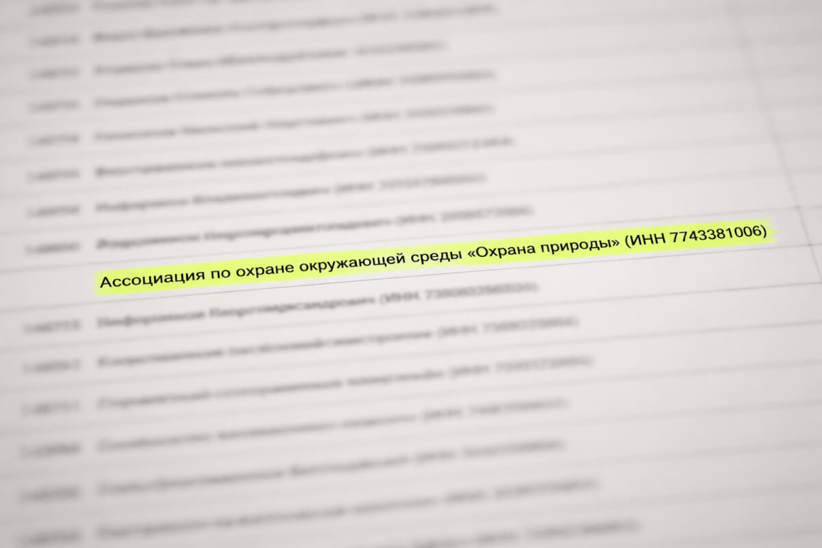 Минюст признал иноагентом связанную с бывшими сотрудниками Greenpeace* ассоциацию «Охрана природы»