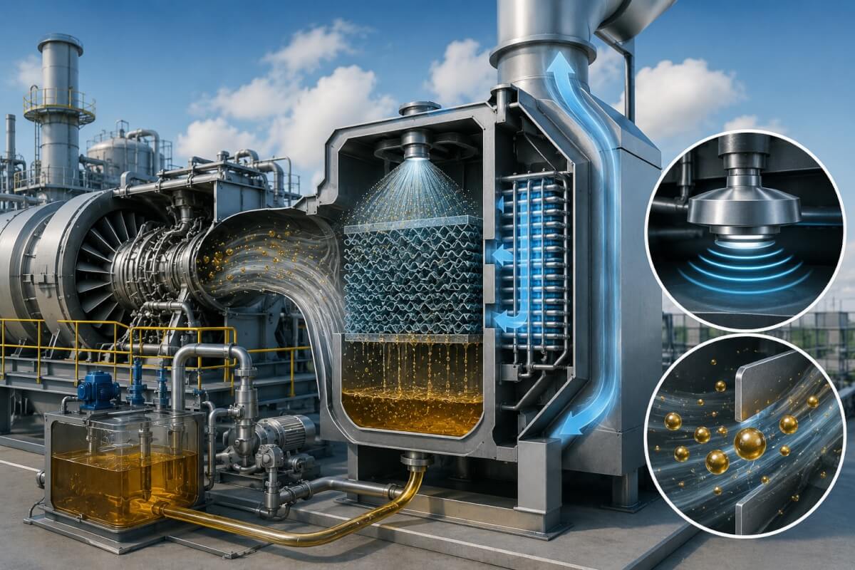 ВТИ испытал новые технологии очистки масляного аэрозоля для газовых турбин